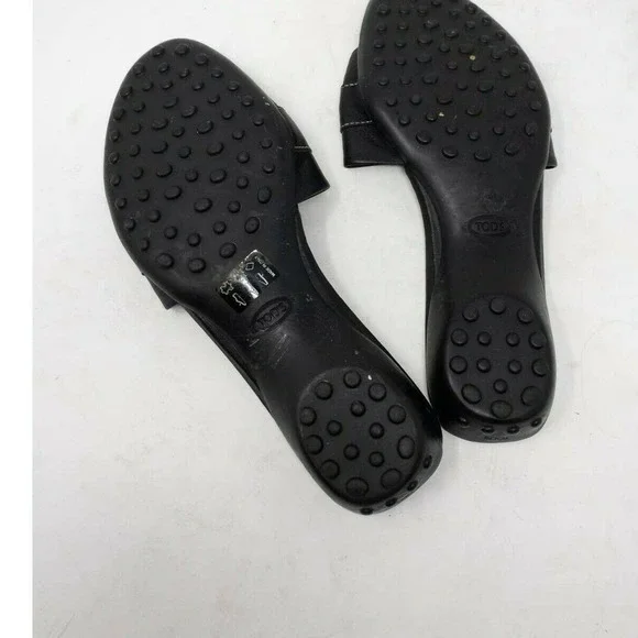 Tods Slides Leather Sandals - Picture 4 of 7